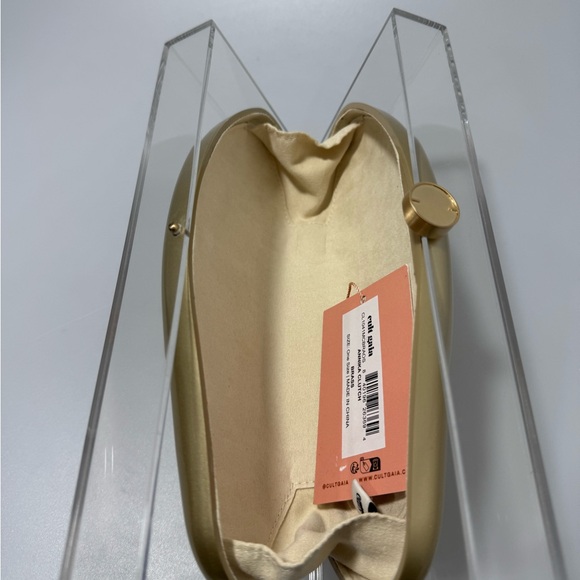 Cult Gaia Annika Acrylic Clutch Bag Gold - Picture 5 of 8